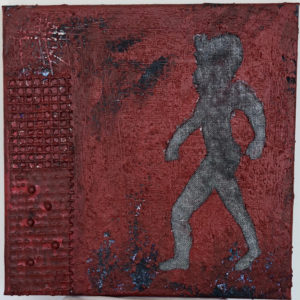 Dentro il labirinto 1 2019 tecnica mista su tela 30x30  300x300