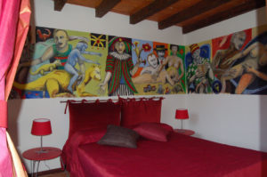 camera artista nando snozzi bb bed breakfast tenuta vallombrosa canton ticino svizzera lugano lago 300x199