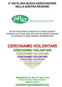 Cerchiamo Volontari 216x300